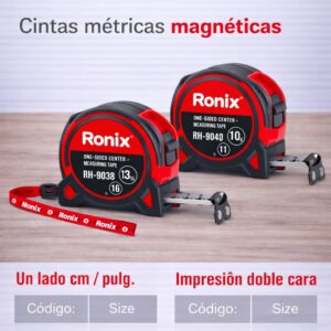 Flexómetro Ronix 3 M x 16 mm